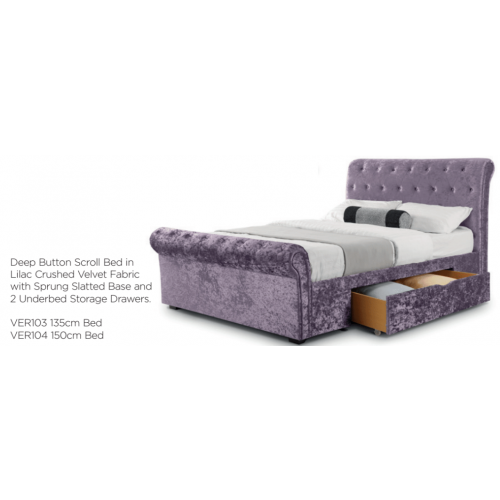Verona 2 drawer double bed