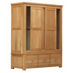 Sliding door triple wardrobe