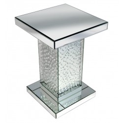 Floating crystal lamp table
